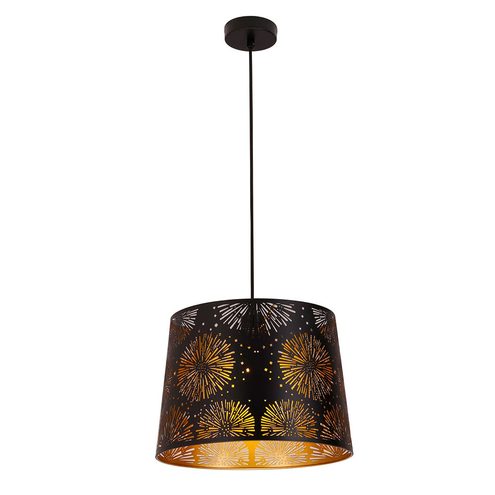 Penshade Laser Cut With Starburst Pattern Pendant Black - PENSHADE7