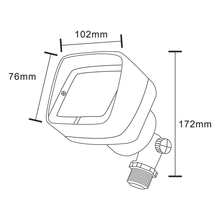 Gama 3.5W LED 12V AC / DC Cast Brass Adjustable Spike Area Floodlight Weathered Bronze / Warm White - PFL2300WB-PLV3-G4-27K