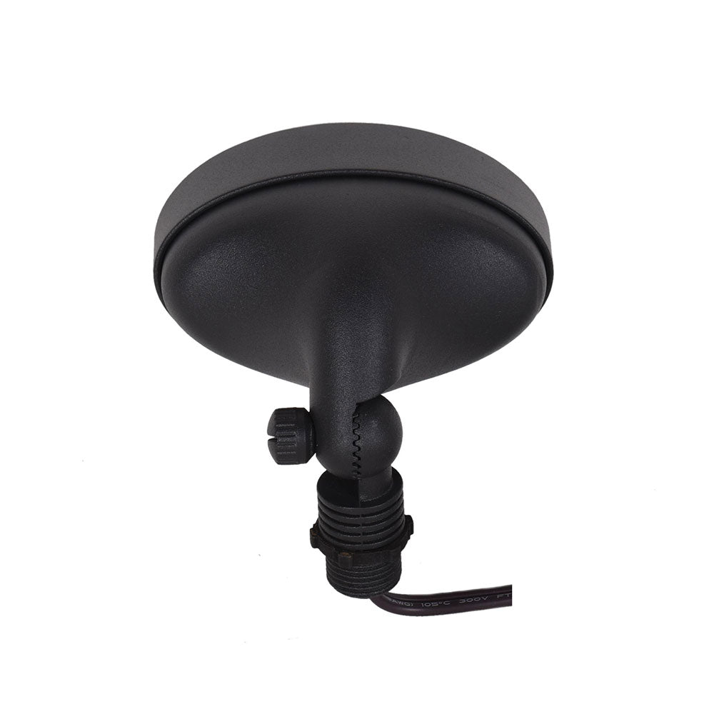 Marten 3.5W LED 12V AC /DC Cast Aluminium Adjustable Spike Area Floodlight Black / Warm White - PFL1900BK-PLV3-G4-27K