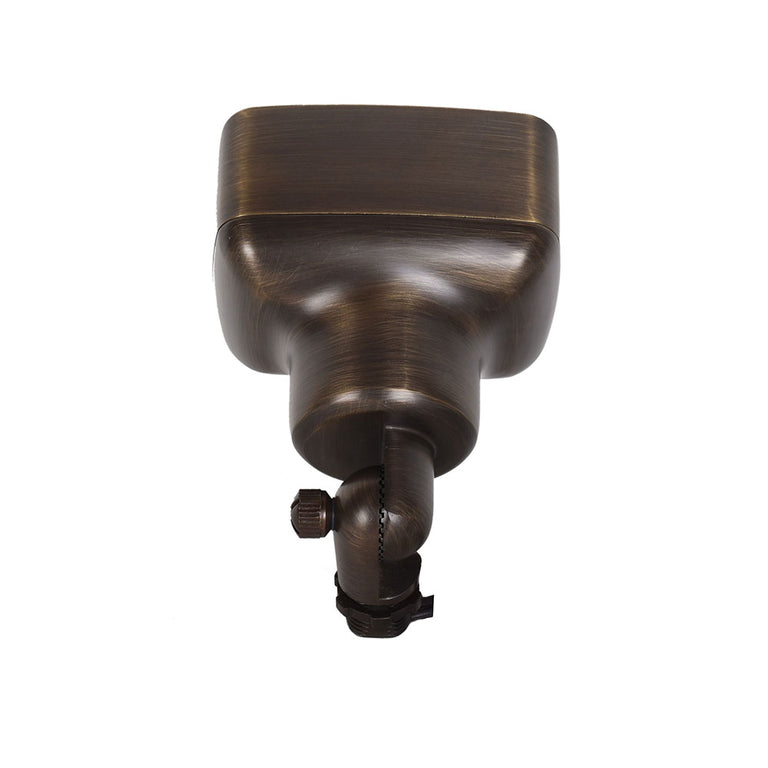 Gama 3.5W LED 12V AC / DC Cast Brass Adjustable Spike Area Floodlight Weathered Bronze / Warm White - PFL2300WB-PLV3-G4-27K
