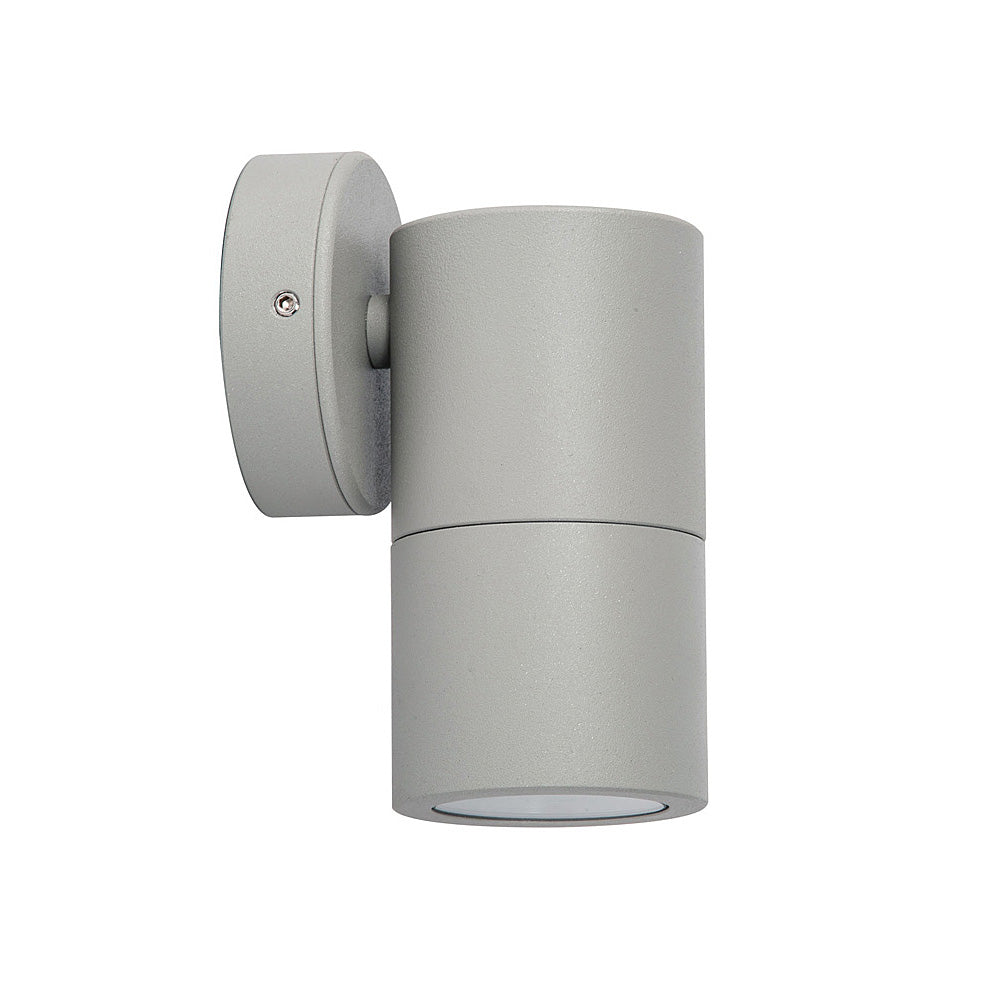 Poseidon 240V GU10 Fixed Wall Pillar Light Silver - PG1FSIL
