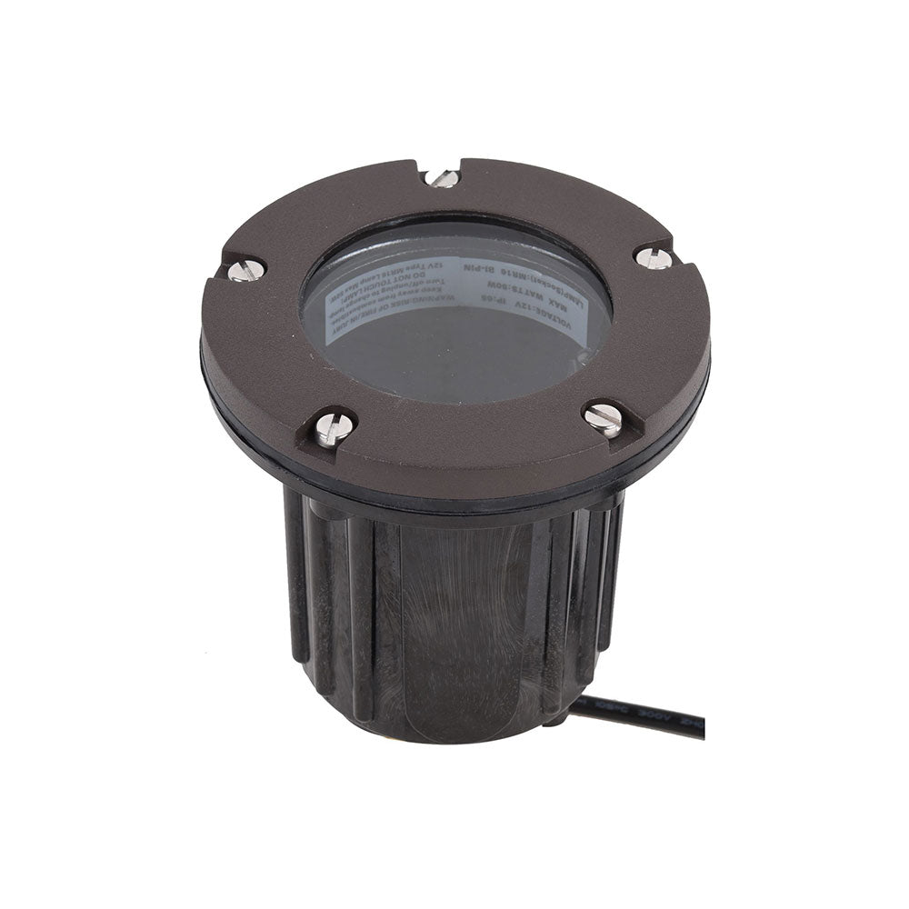 Giza 5W 12V AC / DC Cast Aluminium Inground Uplight Bronze / Warm White - PGL1300BZ-PLXC5-MR16-WF-27K