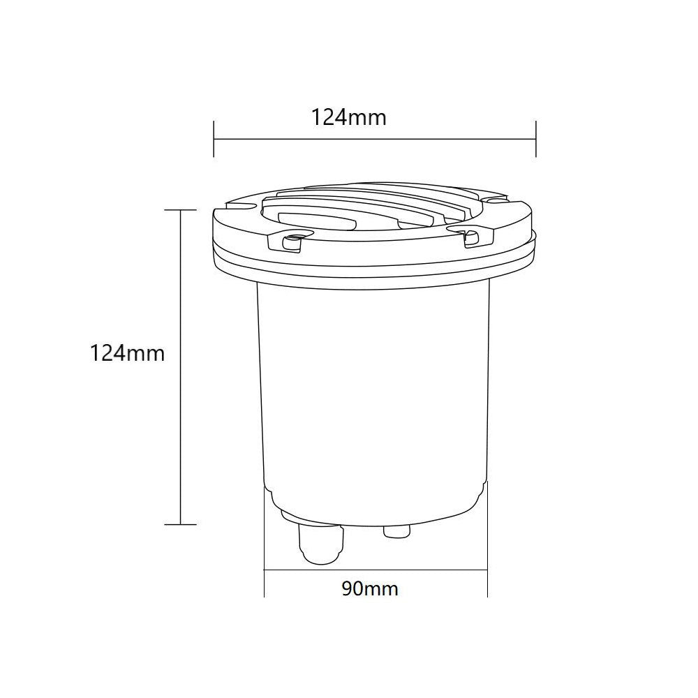 Tanta 5W 12V AC / DC Cast Brass Inground Uplight Weathered Bronze / Warm White - PGL2301WB-PLXC5-MR16-WF-27K