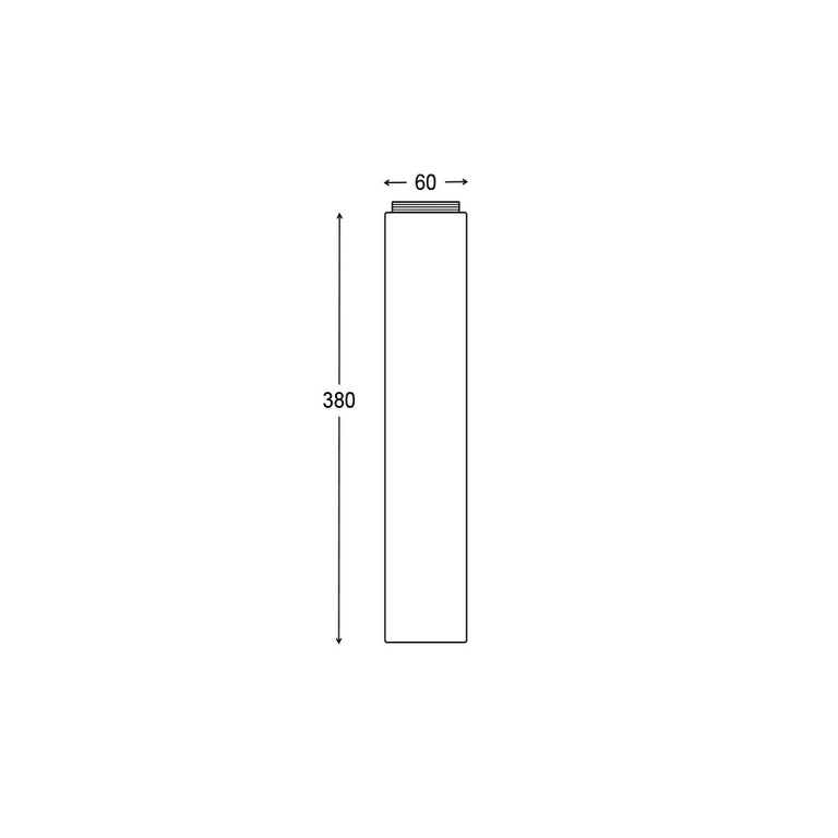 Bollard Light Extension Matt Black - PHARE03EXT