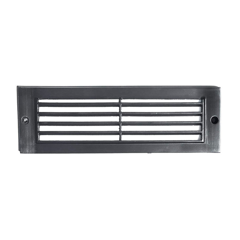 Hidra 12V 4W Rectangle Slotted LED Step Light Black / Warm White - PI-SLC2101BK