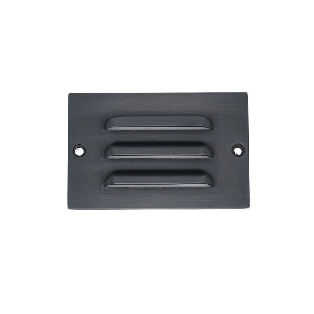 Lydra 12V 2W Rectangle Louvred LED Step Light Weathered Bronze / Warm White - PI-SLC2110WB