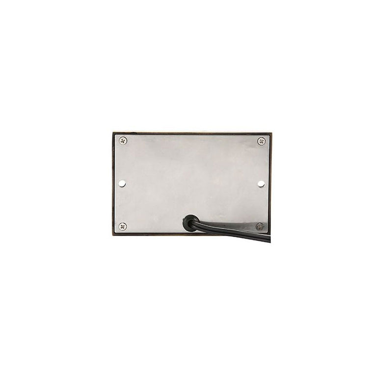 Lydra 12V 2W Rectangle Louvred LED Step Light Weathered Bronze / Warm White - PI-SLC2110WB