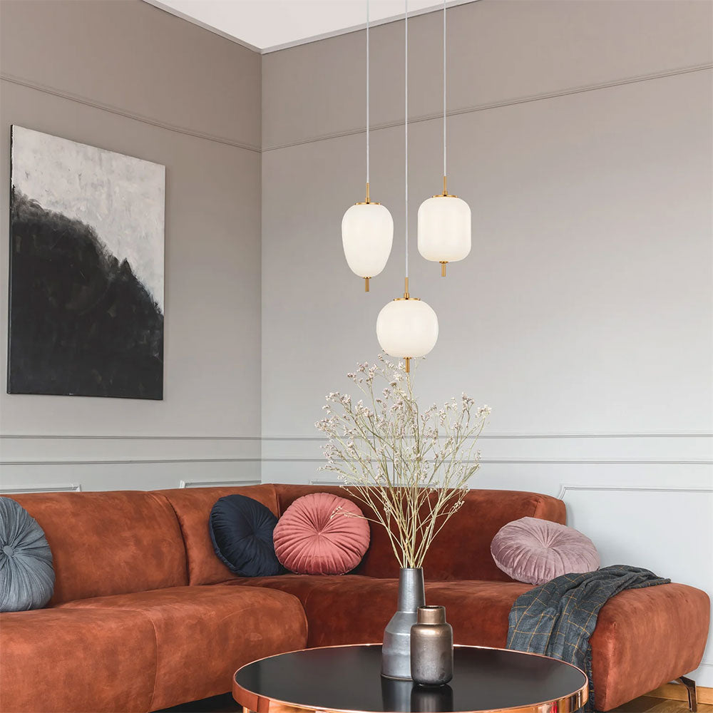 Pino Interior Multiple Pendant Brass - PINO4X3R