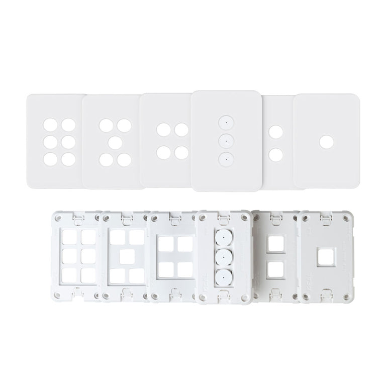 Pixie Ambience 1 Gang XL Face Plate Only Semi Gloss White - SWALC1SGW