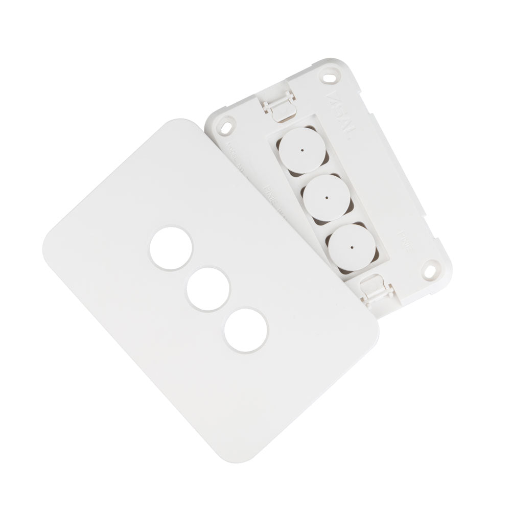 Pixie Ambience 1 Gang XL Face Plate Only Semi Gloss White - SWALC1SGW