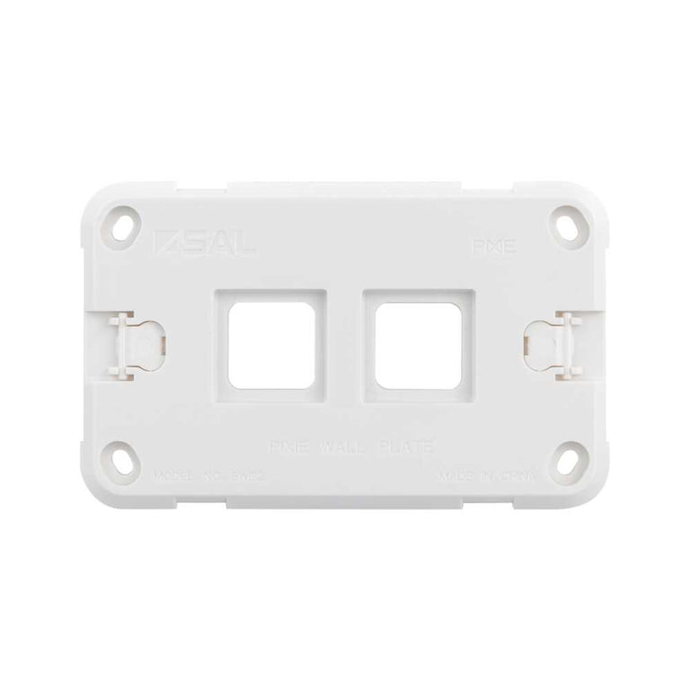 Pixie Ambience 2 Gang Wall Plate Only White - SWP2
