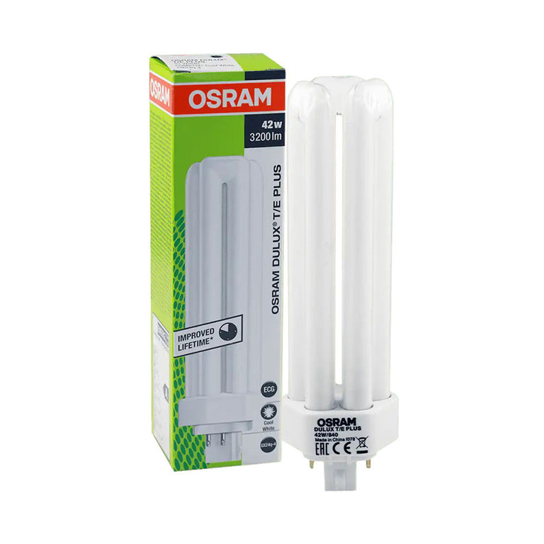 Dulux T/E Plus Lumilux PL-T 42W 840 GX24q-4 4 Pins Cool White - PLTT42W8404P