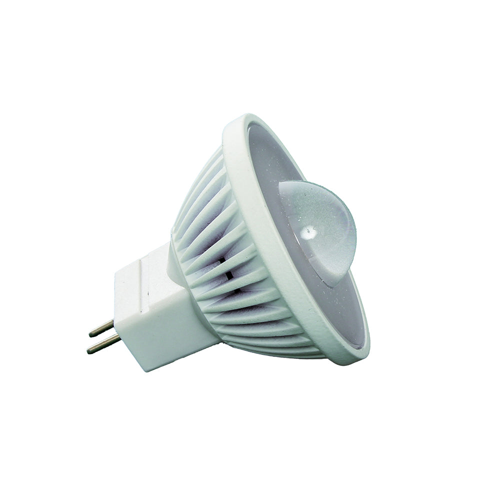 High Output 12V AC / DC 3W MR11 38° Dimmable LED Globe Warm White - PLX3-MR11-FL-27K