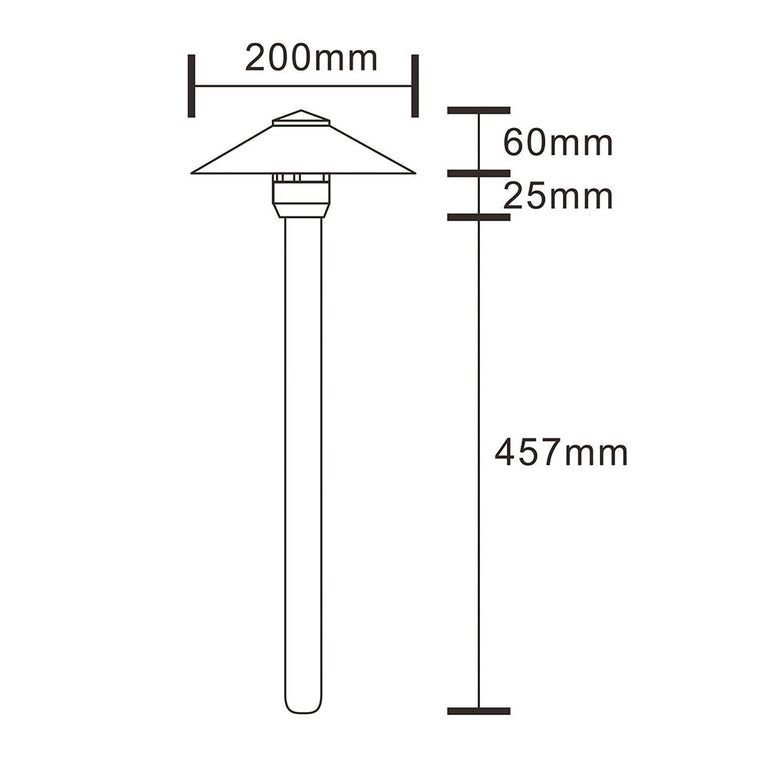 Java 12~24V AC / DC G4 Cast Aluminium 457mm Path Light Bronze - PPL1403BZ-18