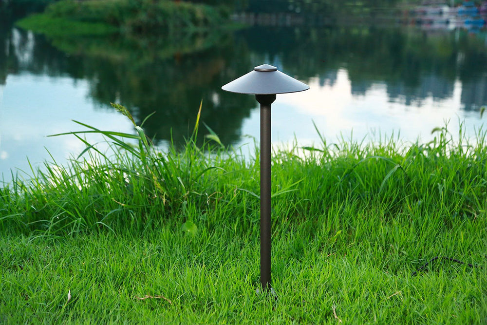 Java 3.5W LED 12V AC / DC Cast Brass 305mm Path Light Weathered Bronze / Warm White - PPL2403WB-12-PLV3-G4-27K