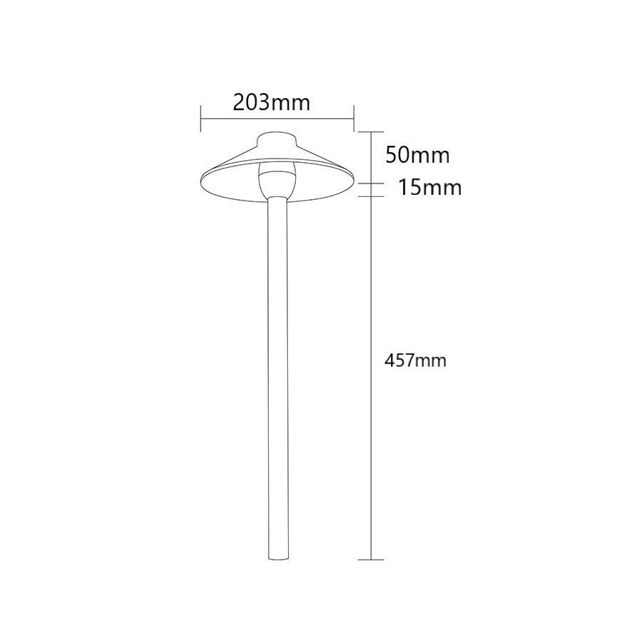 Dave 12~24V AC / DC G4 Cast Brass 457mm Path Light Weathered Bronze - PPLB03-18