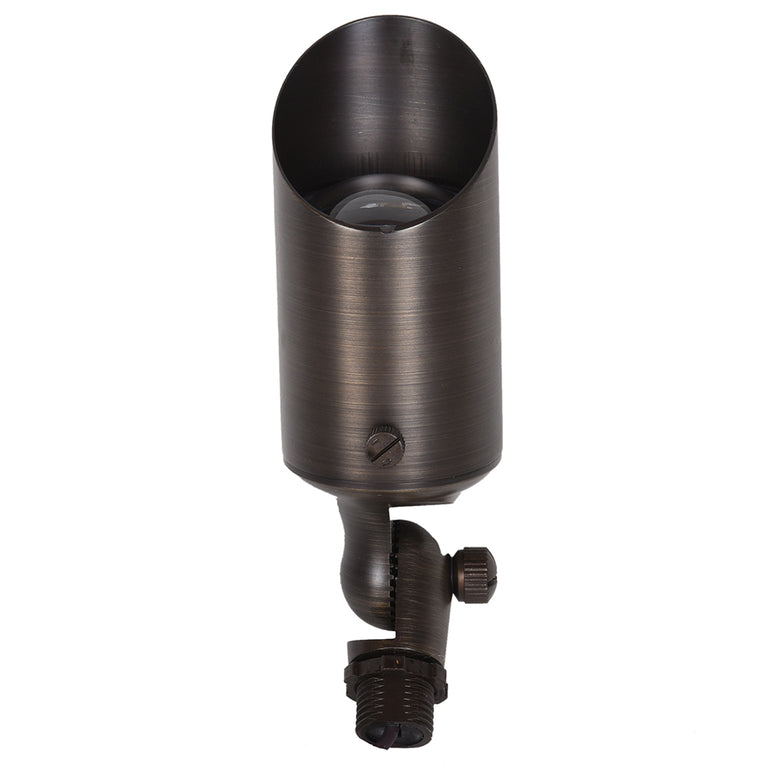 Hilla 5W LED 12V AC / DC Cast Brass Adjustable Spike Light Weathered Bronze / Warm White - PSL2300WB-PLV5