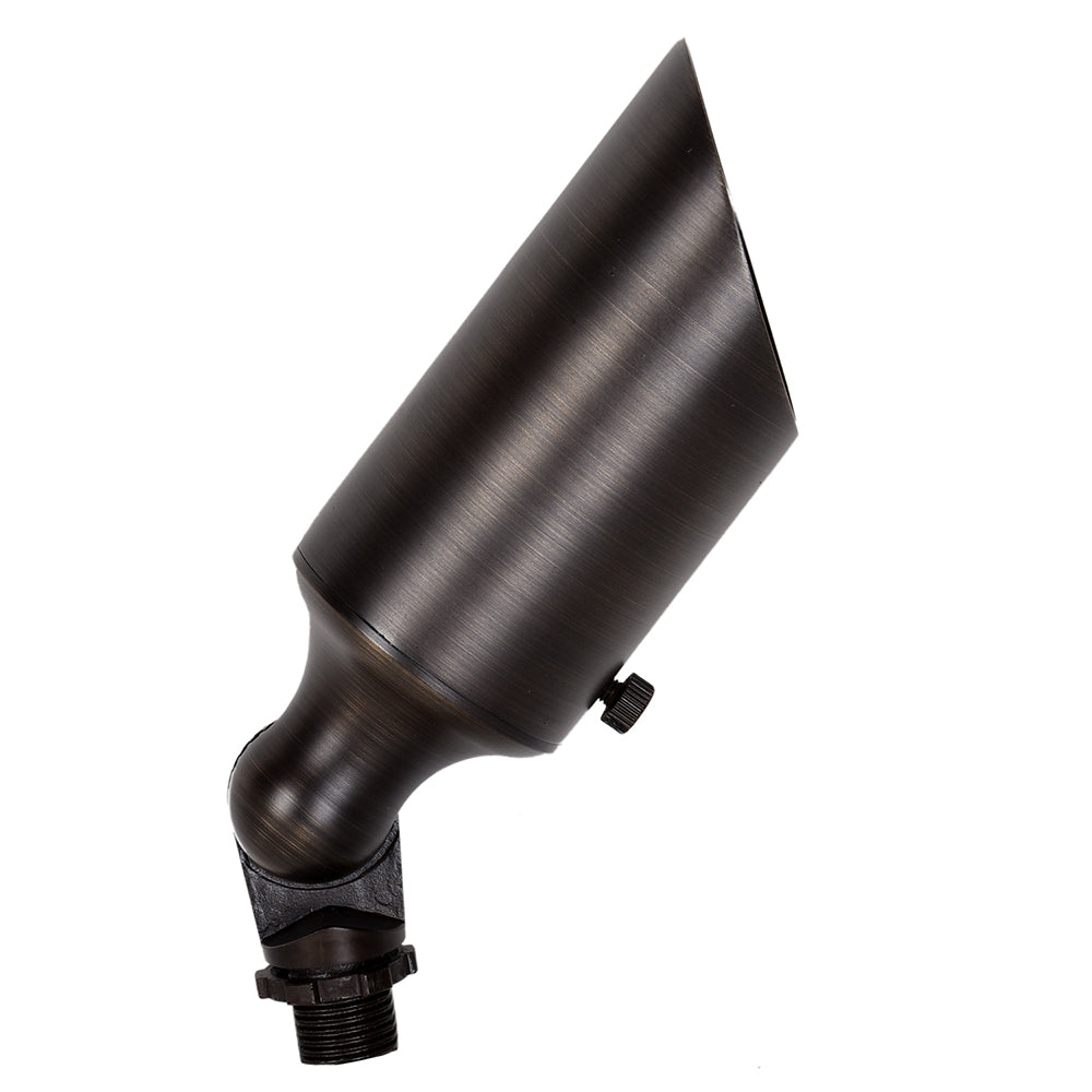 Hilla 5W LED 12V AC / DC Cast Brass Adjustable Spike Light Weathered Bronze / Warm White - PSL2300WB-PLV5