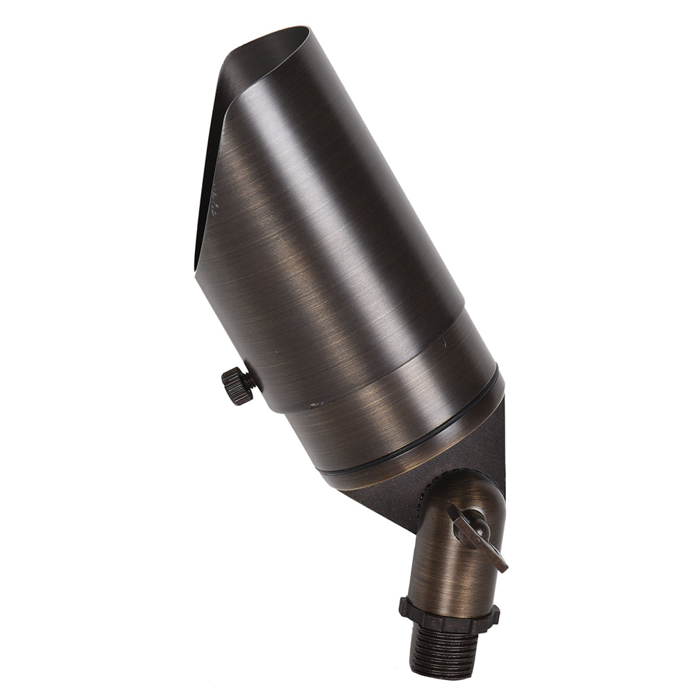 Brent 12~24V AC / DC MR16 Cast Brass Adjustable Spike Light Weathered Bronze - PSL2700WB