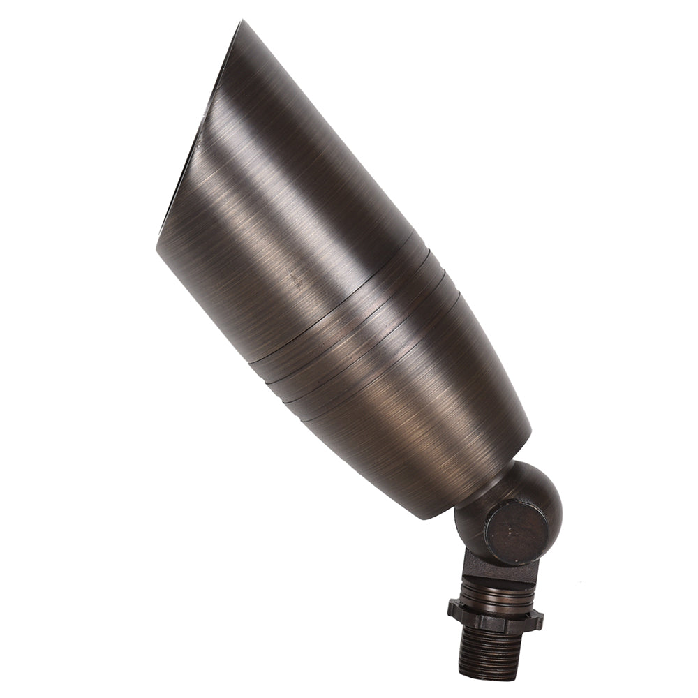 Lorion 5W LED 12V AC / DC Cast Brass  Adjustable Spike Light Weathered Bronze / Warm White - PSL2800WB-PLV5