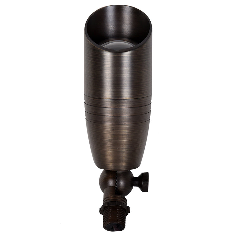 Lorion 5W LED 12V AC / DC Cast Brass  Adjustable Spike Light Weathered Bronze / Warm White - PSL2800WB-PLV5