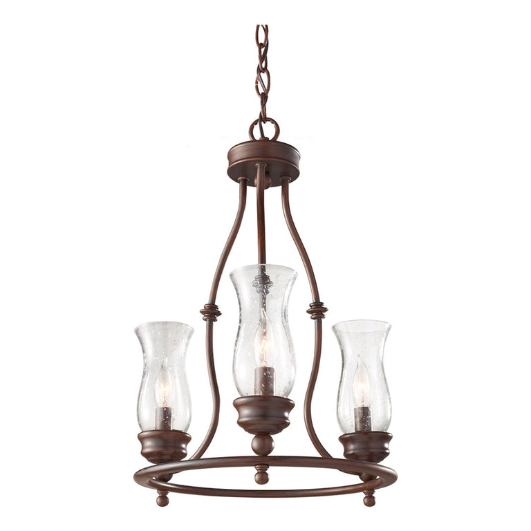 Pickering Lane 3 Light Chandelier Heritage Bronze - FE/PICKERINGL3