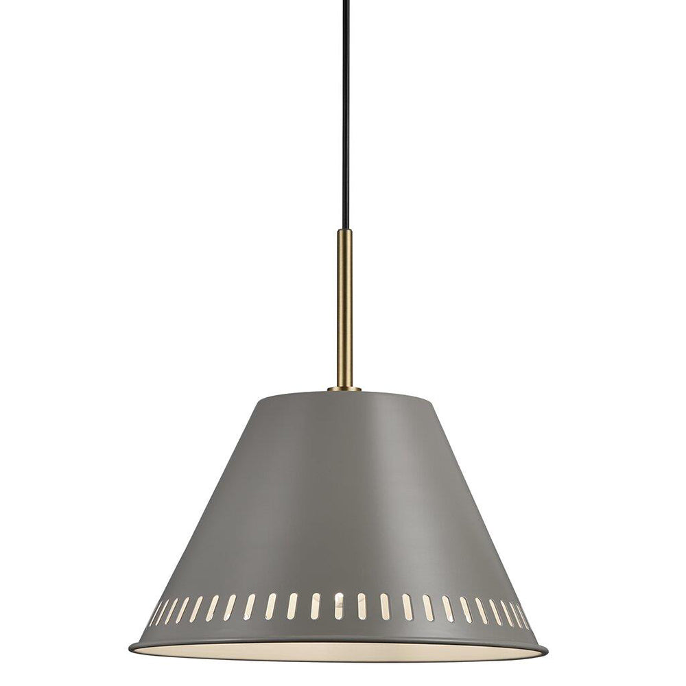 Pine 1 Light Pendant Matt Grey - 2010353010