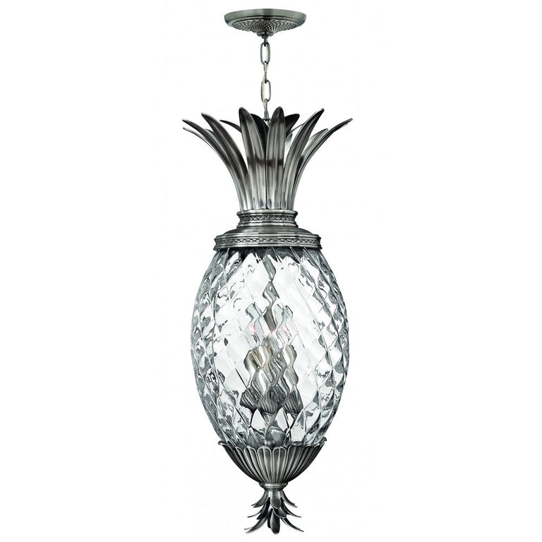 Plantation 4 Light Pendant Polished Antique Nickel - HK-PLANT4-P-PL