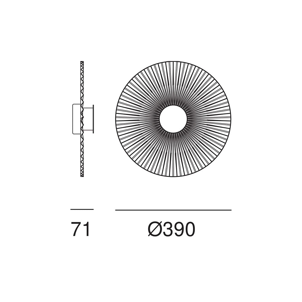 Plie Small 8W LED Wall Light Natural Brass / Warm White - 284.04.ON