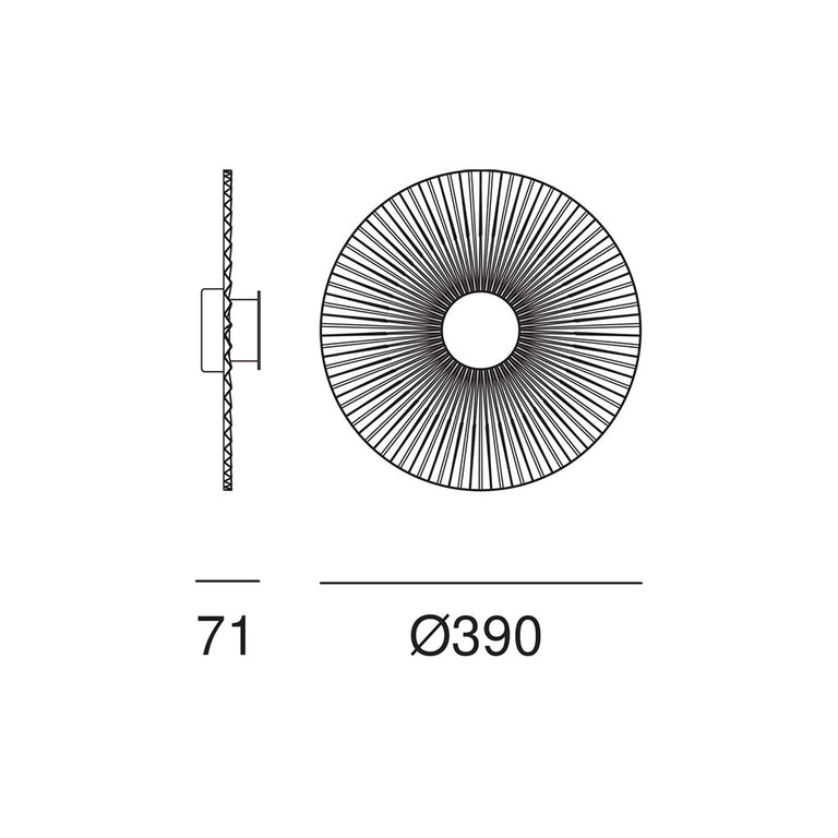 Plie Small 8W LED Wall Light Natural Brass / Warm White - 284.04.ON
