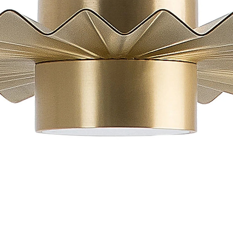 Plie Small 8W LED Ceiling Light Natural Brass / Warm White - 284.06.ON