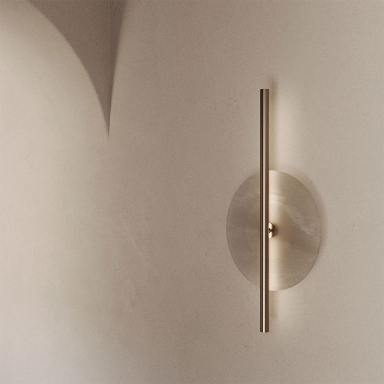 Point 16W LED Wall Light Aged Gold - A1328/ORO