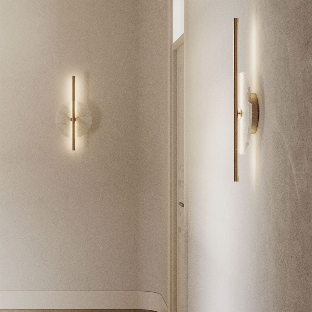 Point 16W LED Wall Light Aged Gold - A1328/ORO