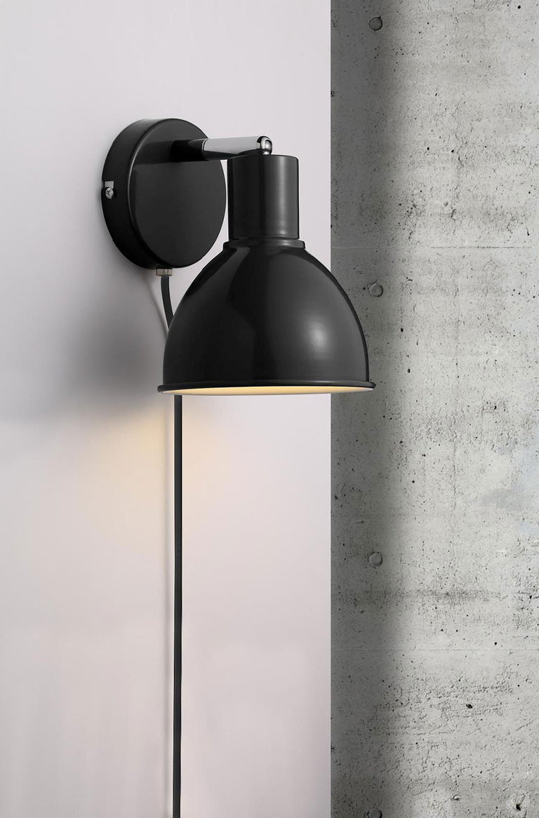 Pop 240V E27 Wall Light Black - 45841003