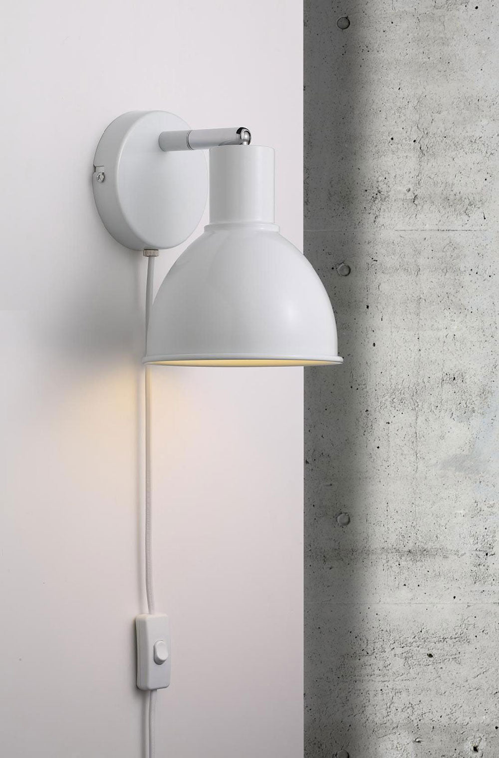 Pop 240V E27 Wall Light White - 45841001