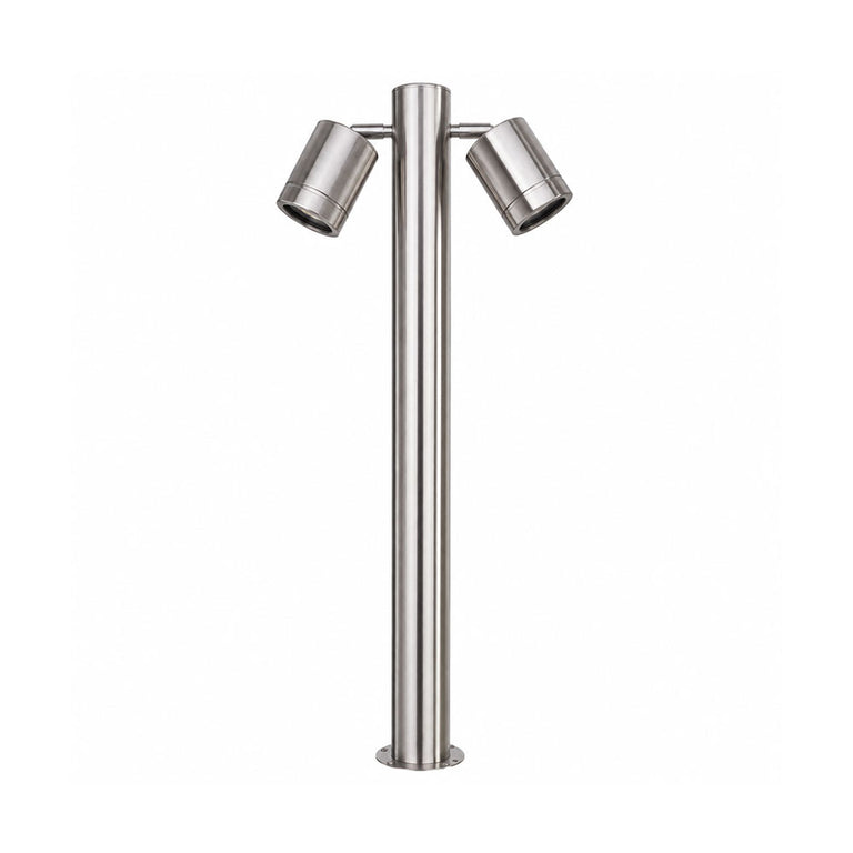 Pathway 10W 12V DC Double Adjustable LED Bollard Light 316 Stainless Steel / Tri-Colour