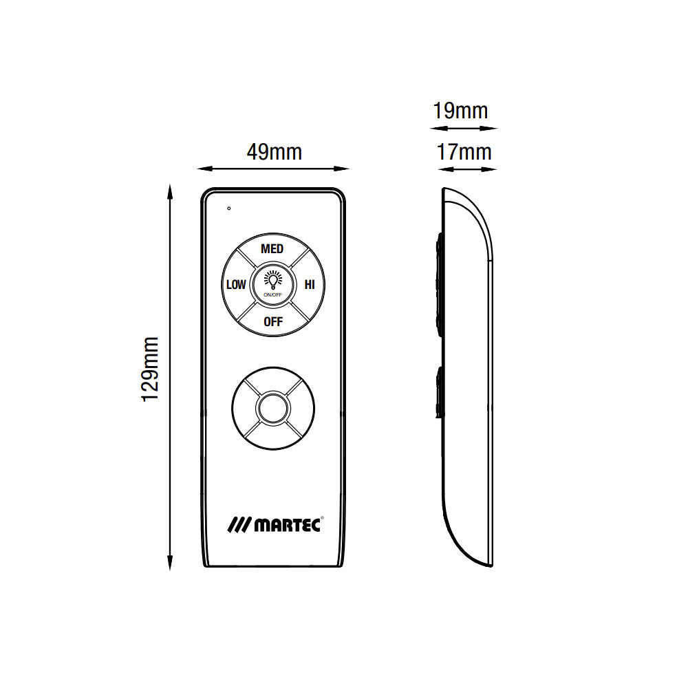 Pulse Smart Remote Control For AC Ceiling Fans - MPWIFI