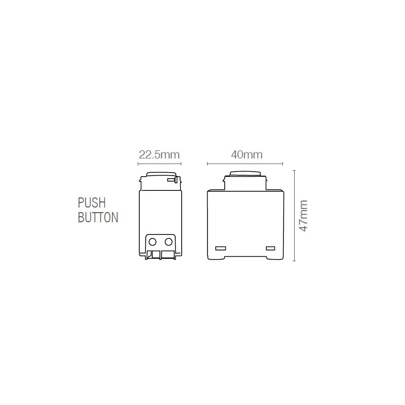 Push Button 2 Wire Smart Wifi Dimmer - 22092