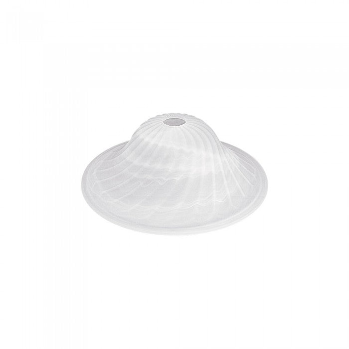 Alabaster Glass Twist Shade - Q458