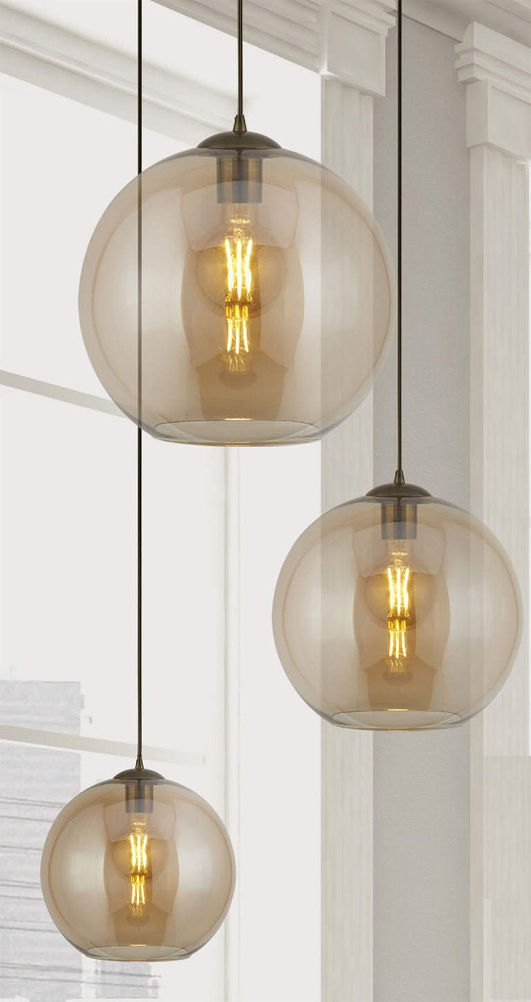 Globe Maxi Pendant Light Antique Brass - QH1635-AM