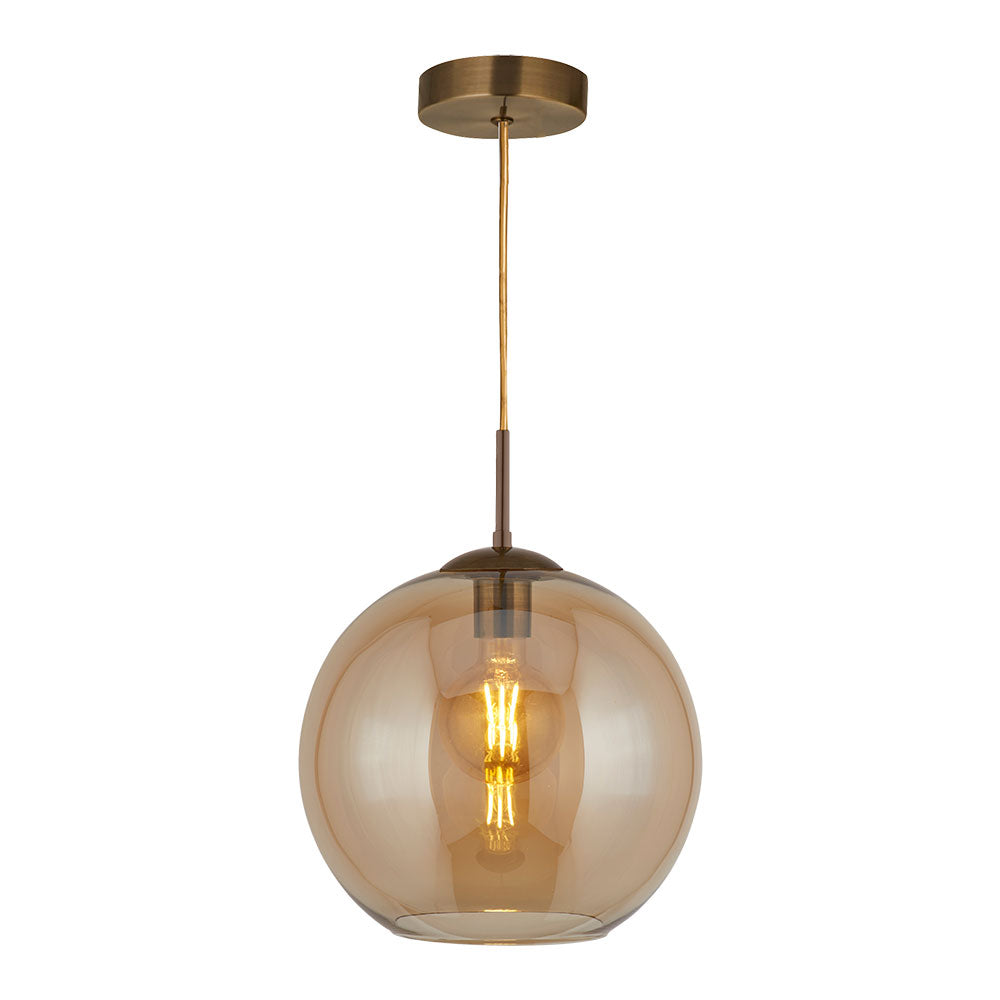 Globe Mini Pendant Light Antique Brass - QH1621-AM