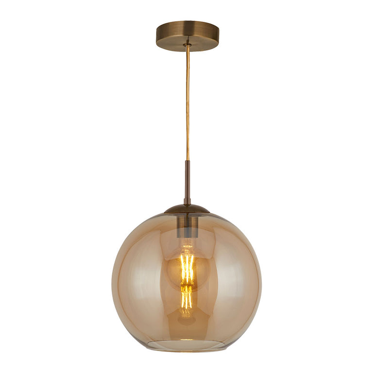 Globe Mini Pendant Light Antique Brass - QH1621-AM