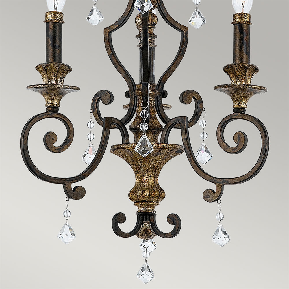 Marquette 3 Light Chandelier Heirloom - QZ-MARQUETTE3