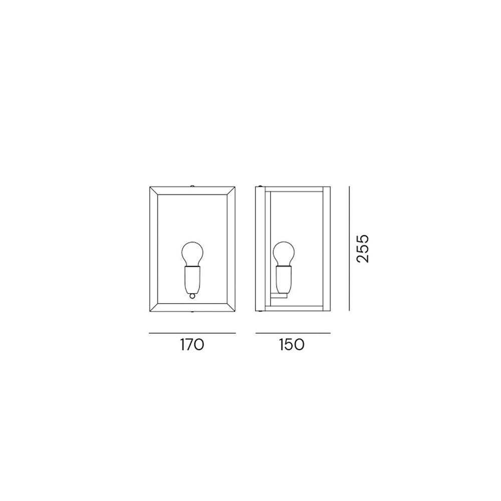 Quadro Medium Outdoor Wall Light IP55 - 262.02.OT