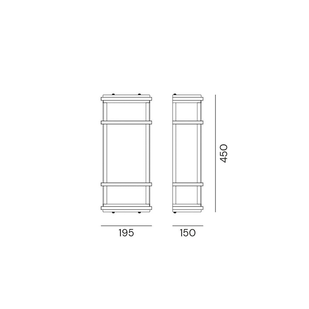 Quadro Large Outdoor Wall Light IP55 - 262.12.OB