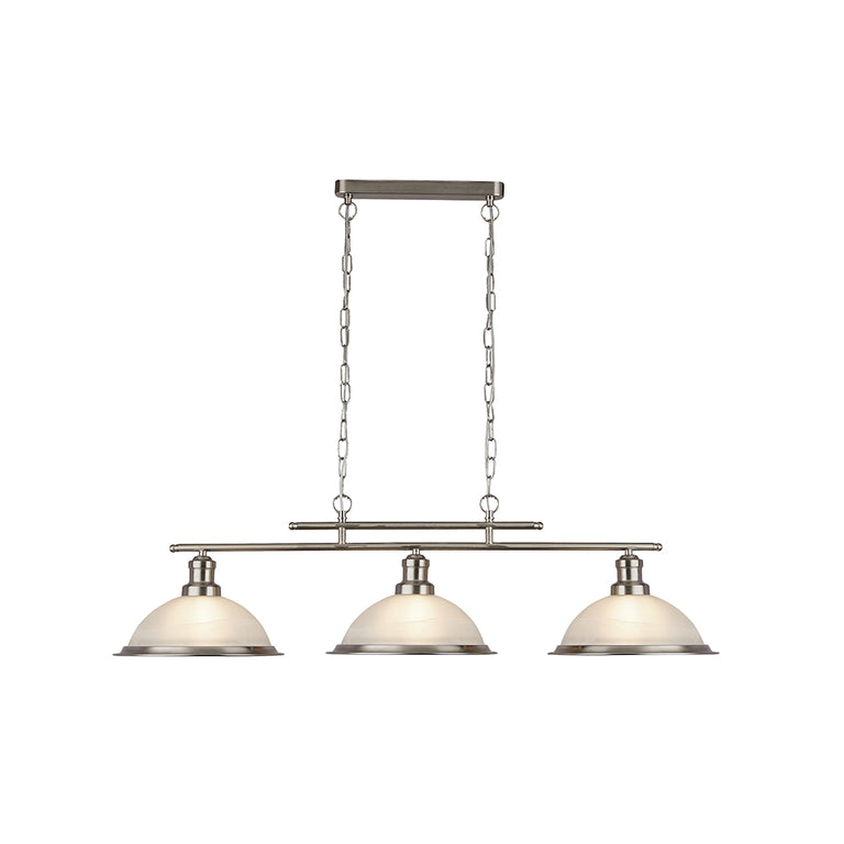 Sylvia Decorative 3 Light Pendant Satin Chrome - R2683-SC