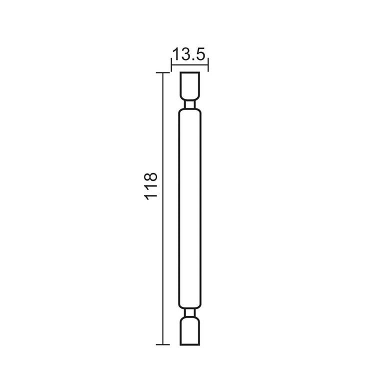 LED 8W 118mm R7s Double Ended Linear Daylight - R76