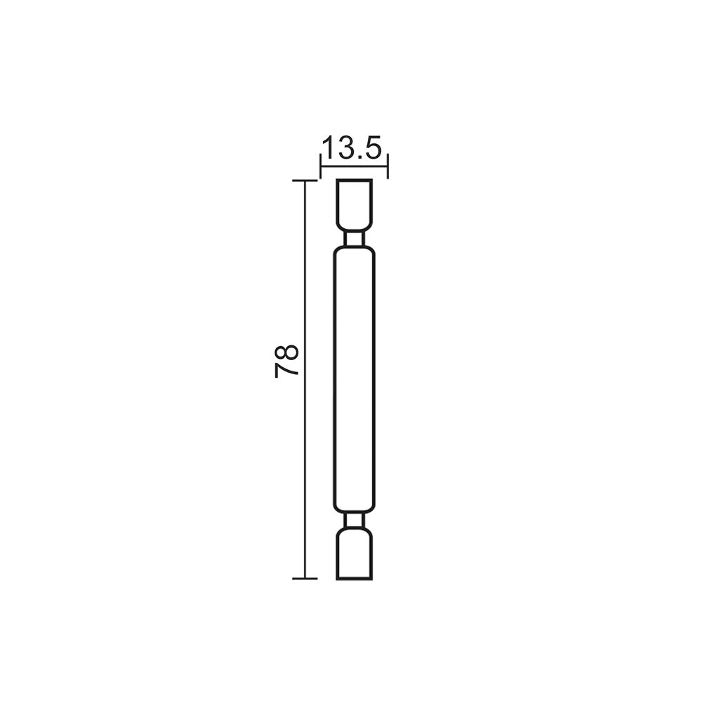 LED 4W 78mm R7s Double Ended Linear Daylight - R78