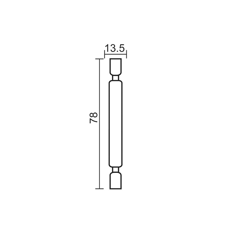 LED 4W 78mm R7s Double Ended Linear Warm White - R77