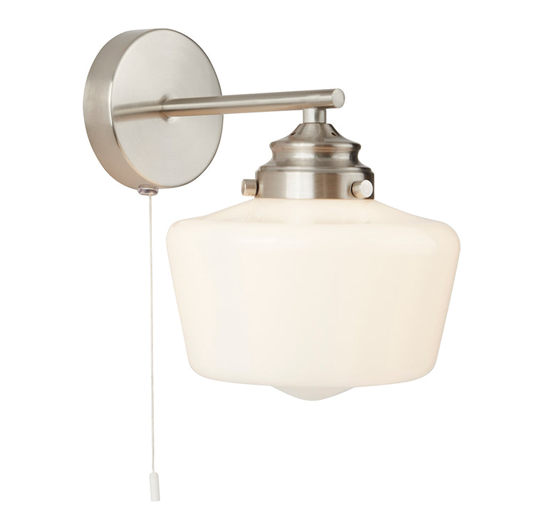 Agatha IP44 Wall Light Satin Chrome - R8708-1B-SC
